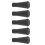 5 Stück 6 mm Gummipfeilspitzen schwarze weiche stumpfe Köpfe 15