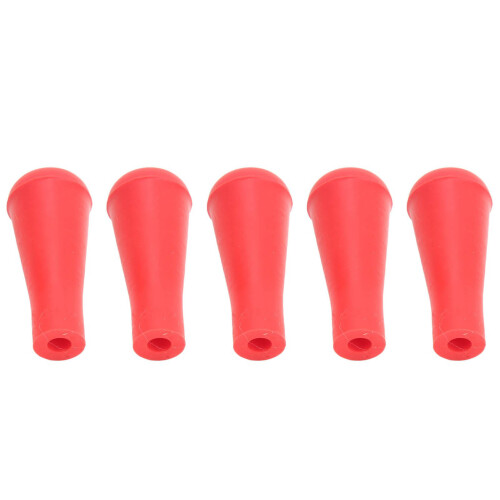 5 Stück 6 mm Gummipfeilspitzen Rot für die Jagd