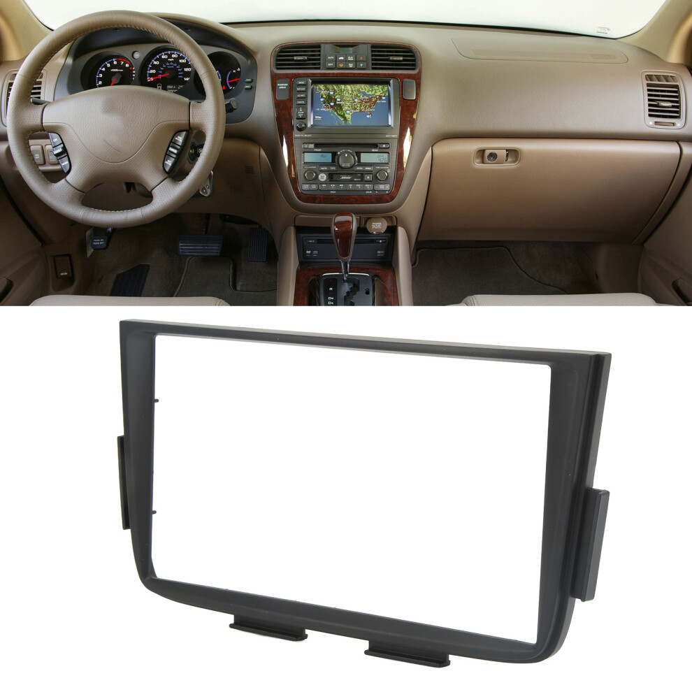 Car Double Din Dash Panel Radio Fascia Trim Stereo Dash Installation Set Dvd Gps Frame Mount Kit Replacement For Acura Mdx 2001Â2006 4671319495304