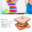 Juego de cocina de comida rápida de madera compuesta 40 piezas 8