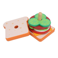 Juego de cocina de comida rápida de madera compuesta 40 piezas