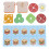 Juego de cocina de comida rápida de madera compuesta 40 piezas 2