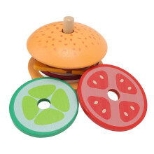 Set de juego de cocina de comida rápida - Juguete de madera compuesta