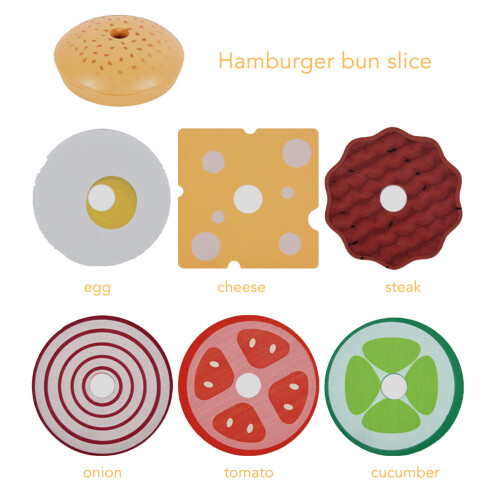 Set de juego de cocina de comida rápida - Juguete de madera compuesta 2