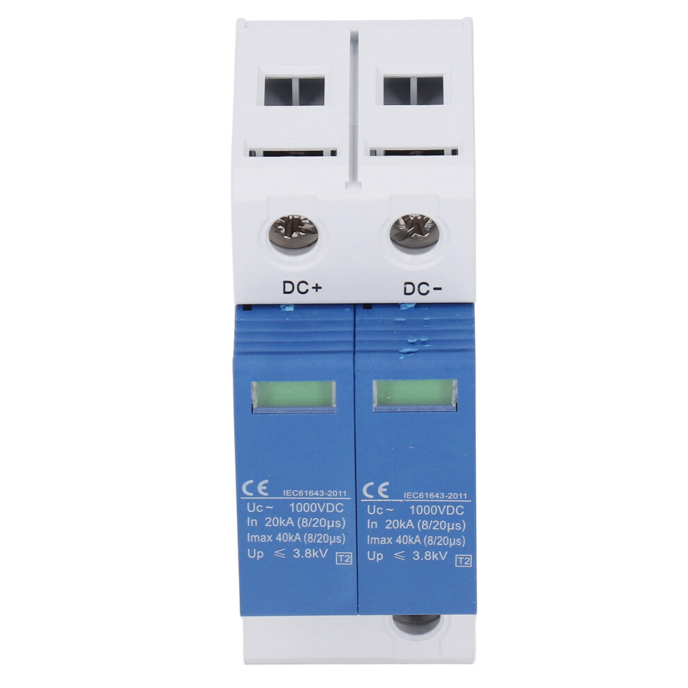 Surge Protective Device Spd Photovoltaic Breaker Protector Dc1000v 40Ka Blue And White 2P 7661319495401