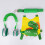 Arnés Dino amarillo 1.3m cuerda chaleco 19.5x19cm 10