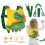 Arnés Dino amarillo 1.3m cuerda chaleco 19.5x19cm 4