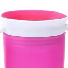 Taza de entrenamiento 240 ml 10,5 x 10,5 x 8 cm silicona rosa