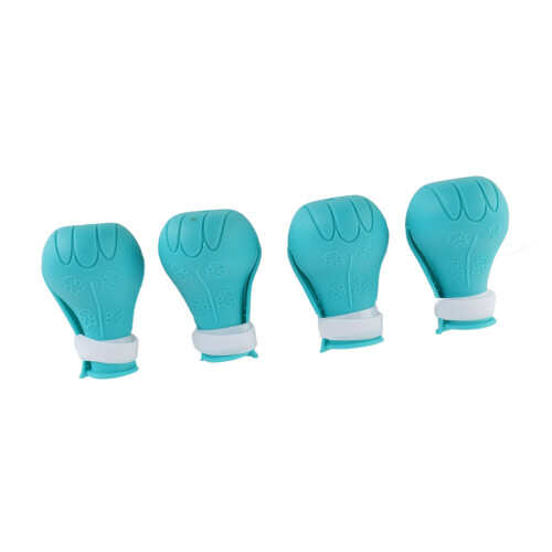 Katzenpfotenschutz-Silikonstiefel 4er-Set 7  4  2,5 cm 2