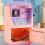 Mini Bankautomat-Simulation Pink/Lila 13,5  12  23 cm 10