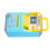 Mini cajero automático azul 13,5x12x23cm almacenamiento 10