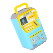 Blauer Mini-Geldautomat 13,5 x 12 x 23 cm Aufbewahrung