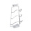 3-Schicht-Topfdeckelhalter, wandmontiert, Space-Aluminium 2