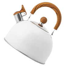 Pfeifkessel 2,5 L faltbar Weiß 22,5  19,3 cm