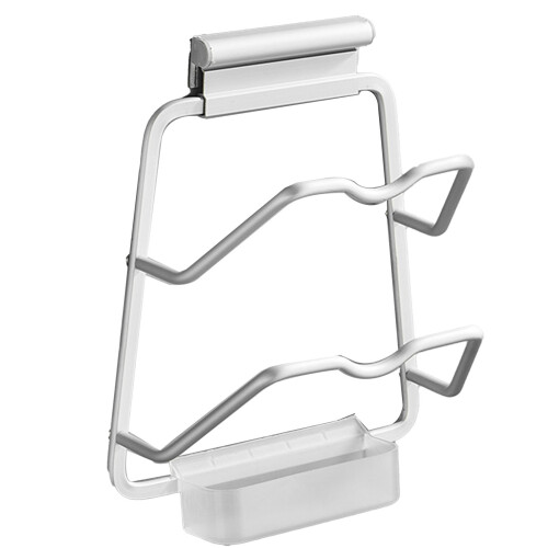 2-Schicht-Topfdeckelhalter Aluminium-Wandmontage 2