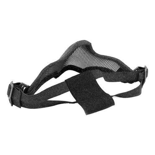 Halbmaske aus Stahlgeflecht 54-62 cm Schwarz 2