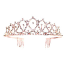 Corona de cumpleaños en oro rosa con cinta 12.5x3.4cm,156x9.5cm