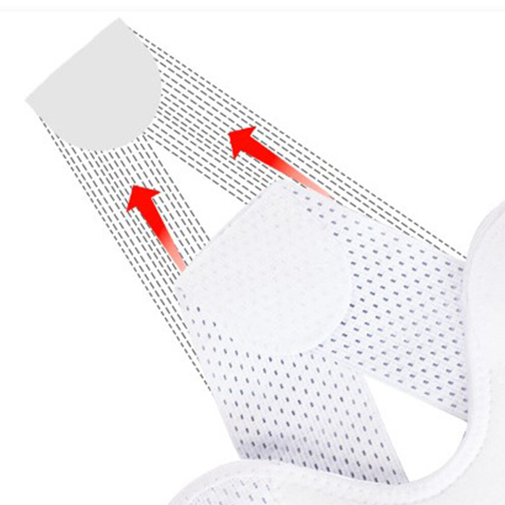 Knee Brace Ultra Thin Breathable Knee Support Pads for Patella Stabilization and Meniscus Recovery White Single L