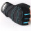 Gewichtheben Halbfingerhandschuhe 180 g Hellblau M 1