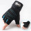 Gewichtheben Halbfingerhandschuhe 180 g Hellblau M 12