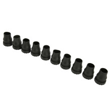 10 piezas Puntas de muleta de PVC 22 mm diámetro interior, 4x4x5 cm