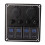 4-Gang Kippschalter-Panel 20A DC12-24V Blau 1