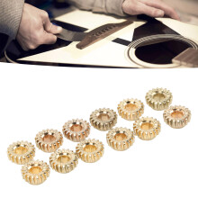 Gitarre Stimmgetriebe-Set, Gold-Finish, 12 Stück, 12 mm Metallbefestigungen, Übersetzung 1:18