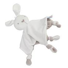 Baby Pacifying Towel Plush Cartoon Doll Infant Burp Cloth Handkerchief for Over 3 Months Rabbit