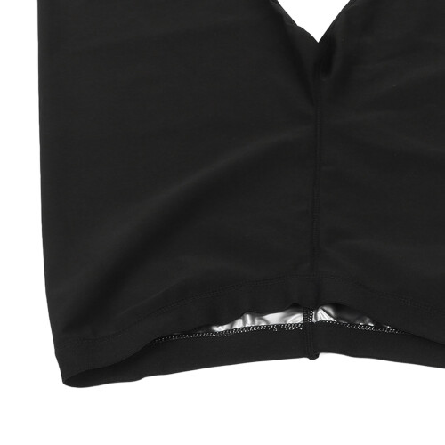 Damen Sauna-Shorts S/M Schwarz PU-Faser Kompression 2