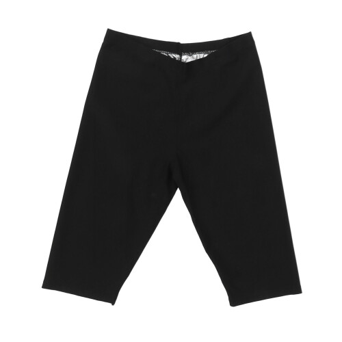 Damen Sauna-Shorts S/M Schwarz PU-Faser Kompression 1