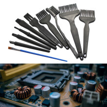 10 Stück ABS Tastaturbürsten-Set - 9 elektrostatische + 1