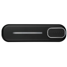 Press ABS 300ml montado en la pared negro 22x6.3x7 cm