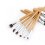 11 Stück Bambus-Make-up-Pinsel, beige 20x14x4 cm 10
