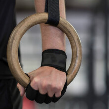 XL Halbfingerhandschuhe mit Handgelenkbändern, Silikon-Palm für Fitness, Radfahren, Krafttraining