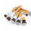 11 Stück Bambus-Make-up-Pinsel, beige 20x14x4 cm 11