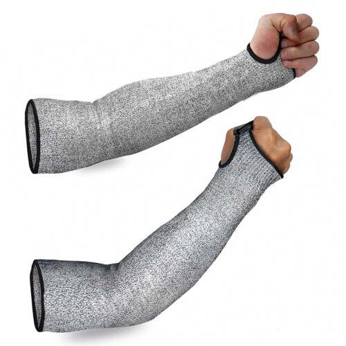 1 Paar Arm-Schutzärmel mit Daumenloch 45 cm