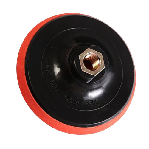 Plato de respaldo para pulidora hexagonal de 125 mm ABS 10 mm M14 1