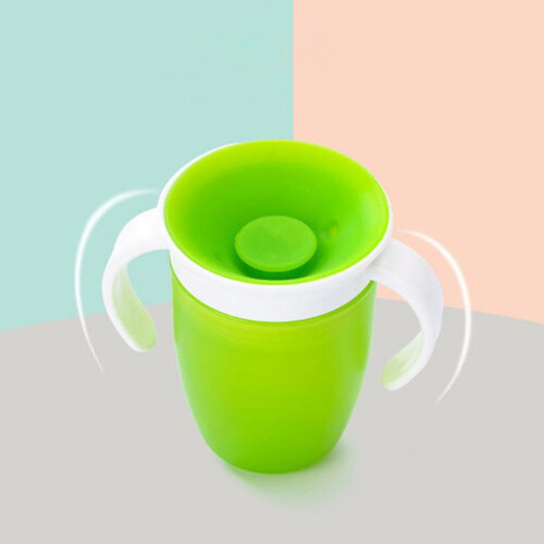 Silikon-Trinkbecher 200 ml, 10,5  10,5  8 cm Grün 2