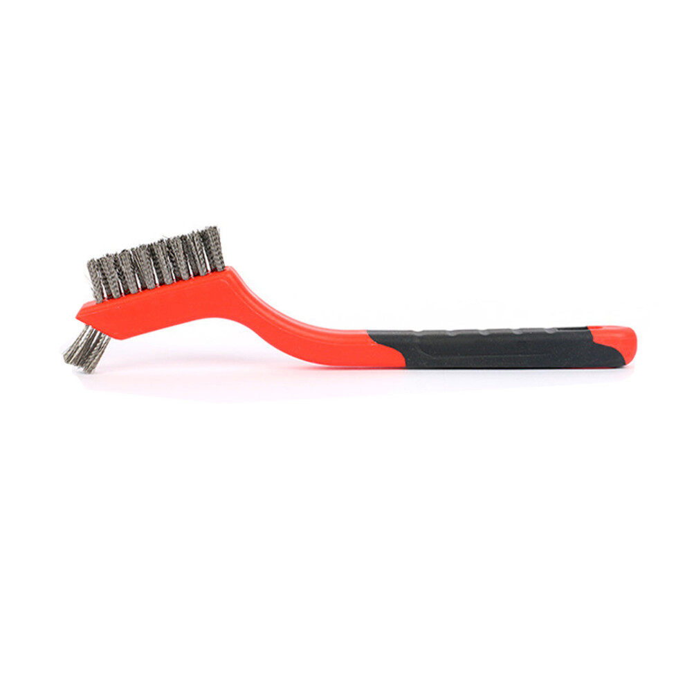 3Pcs Mini Wire Brush Set Stainless Steel Nylon Copper Red Wire Brush For Cleaning Rust Removal 7In 3481319505429