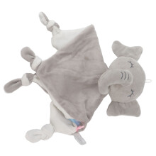 Baby Pacifying Towel Plush Cartoon Doll Infant Burp Cloth Handkerchief for Over 3 Months Elephant