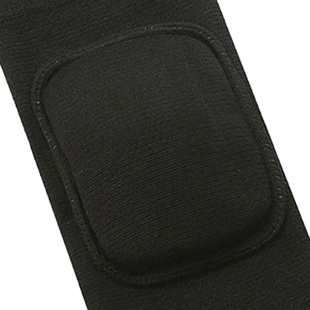 One Pair Sports Kneepad Anti Collision And Anti Skid With Sponge Cover Compression Knee Sleeve For Dance Black M 8751319505008