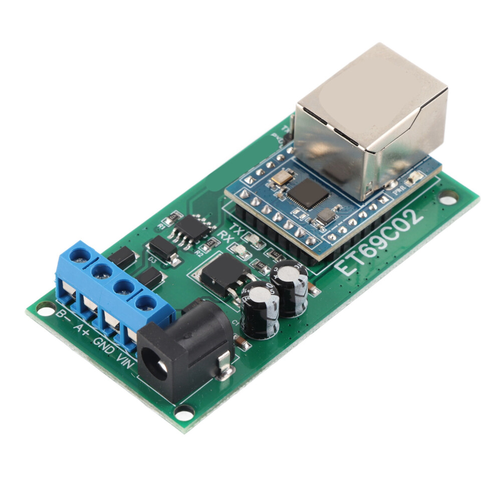 Ethernet To Rs485 Converter 9600Bps Tvs Anti Surge Protection Rs485 Rtu Tcp To Ethernet Udp Tcp Module 12V Without Shell 8711319506405