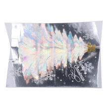 3D-Weihnachtskarten Blaues Papier Pop-up Glitzerbaum