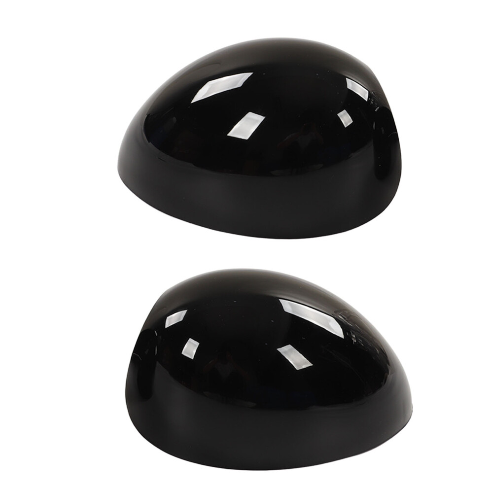 2Pcs Door Mirror Cover Left Right Glossy Replacement For Cooper R55 R56 R57 R58 R59 R60 R61 Black 8781319508433