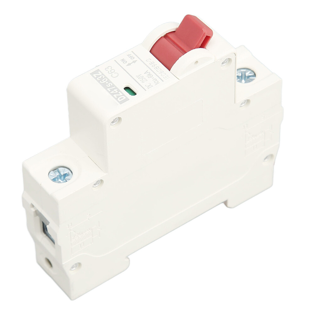 Dc Miniature Circuit Breaker 1P 63A Din Rail Mount Dc250v 6000A Breaking Capacity Dz47s 63Z C63 For Solar Pv System 6921319508527