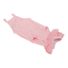 Cat Recovery Suit Lace Neckline Prevent Licking Adjustable Buckle Cat After Surgey Wear for Postoperative Recovery S