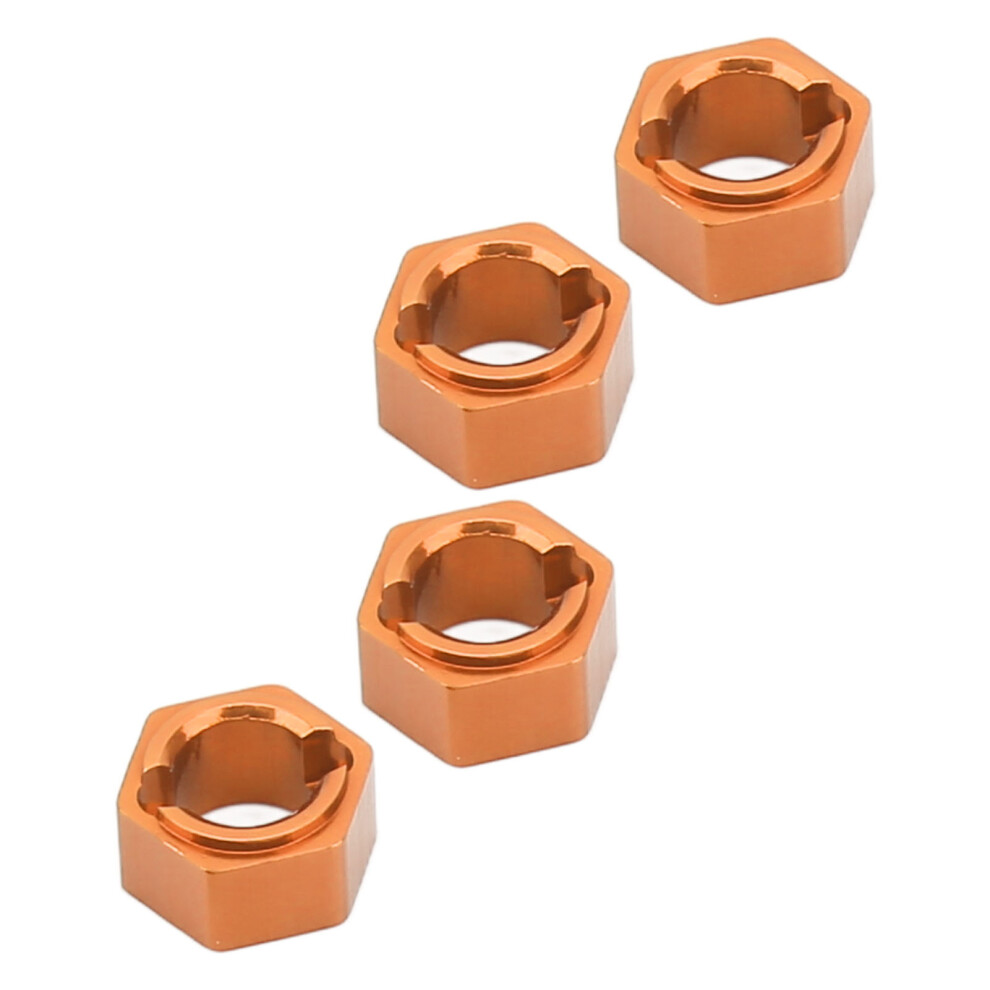 7Mm Hex Wheel Hubs Professional Aluminum Alloy Rc Wheel Hex Drive Adapter For Fms Fcx24 1/24 Rc Car Gold 8451319512388