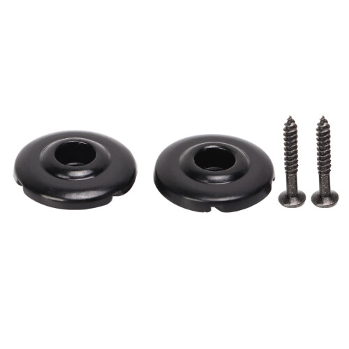 Round Electric Bass String Retainer Friction Reducing Robust Decorative Electric Bass String Tree Black 1