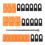 Orangefarbenes Nylon-Dellen-Puller-Set mit 203-mm-Stab 3
