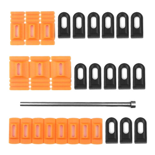 Orangefarbenes Nylon-Dellen-Puller-Set mit 203-mm-Stab 2